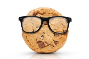 un cookie con gli occhiali